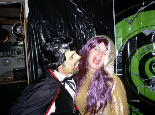 02-This is Jeff's cousin Monica and her husband at the 2003 haunt.