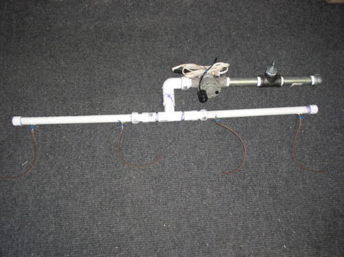 18-This is the leg ticklers Jeff and I built with galvanized pipe, an electronic water sprinkler valve, some pvc pipe and some rubber hose for the 2007 haunt.